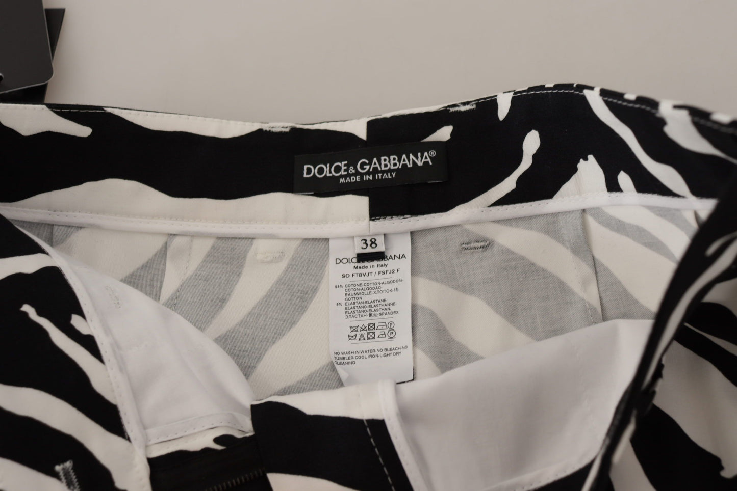 Dolce &amp; Gabbana Zebra Print Mid Waist Hot Hot