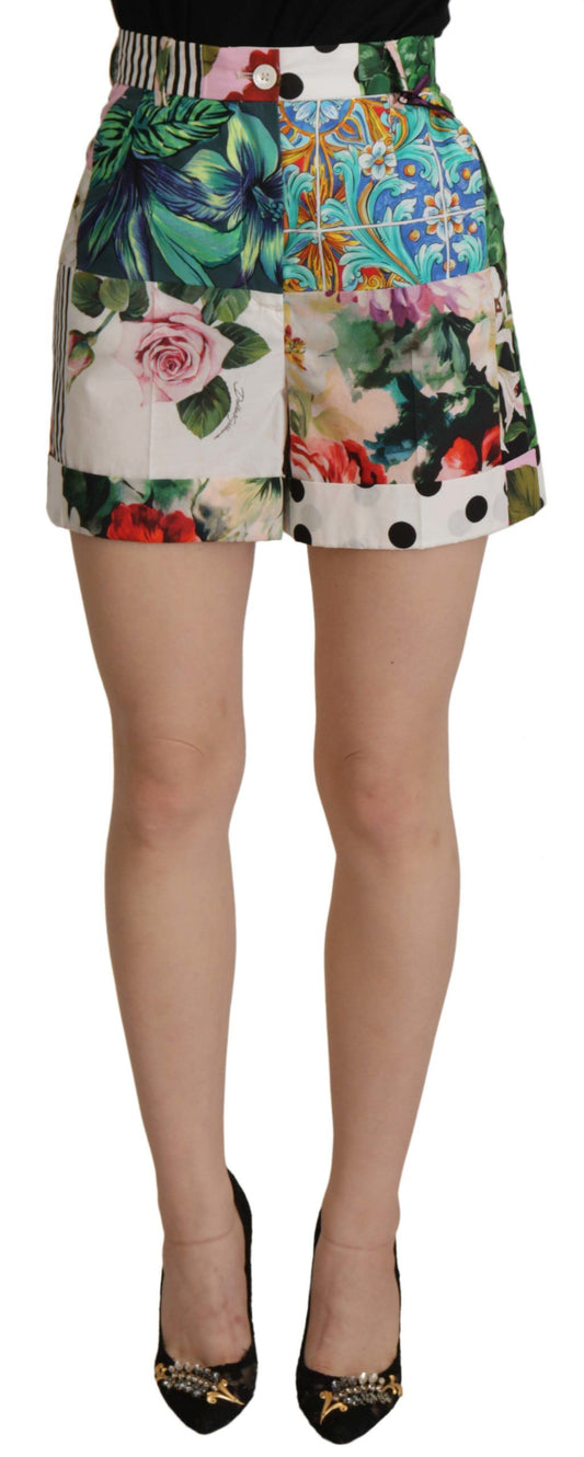 Dolce &amp; Gabbana Floral High Waist Hot Pants shortsit