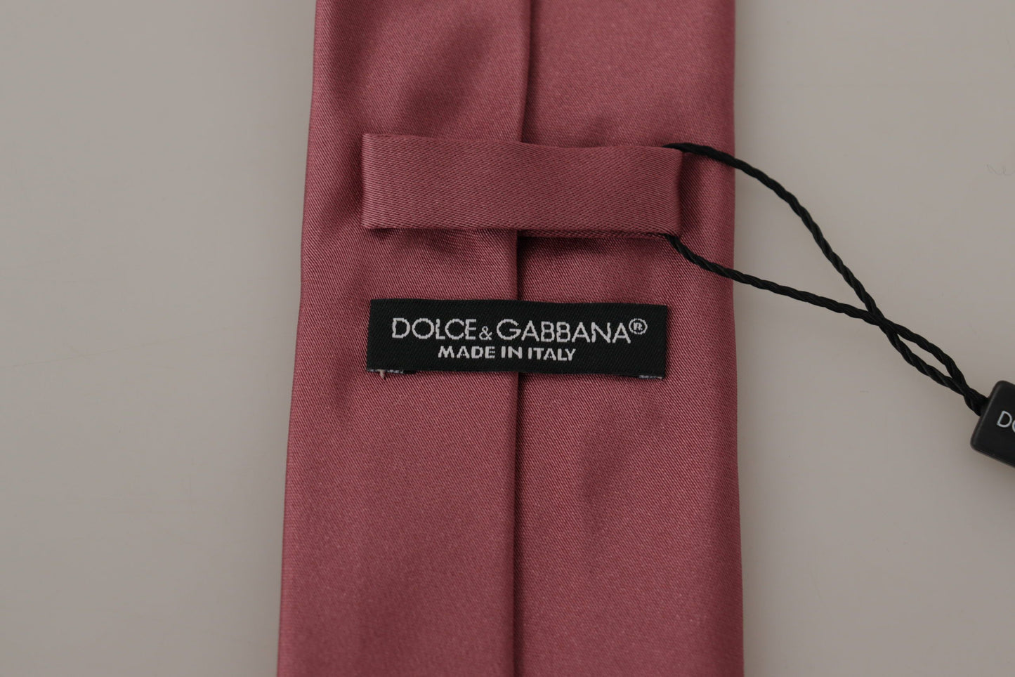 Dolce &amp; Gabbana tyylikäs vaaleanpunainen silkkirusetti