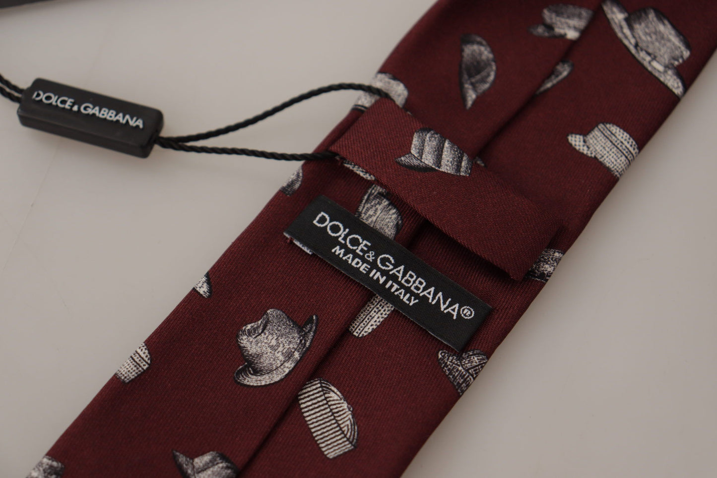 Dolce &amp; Gabbana Maroon Elegance silkkisolmio