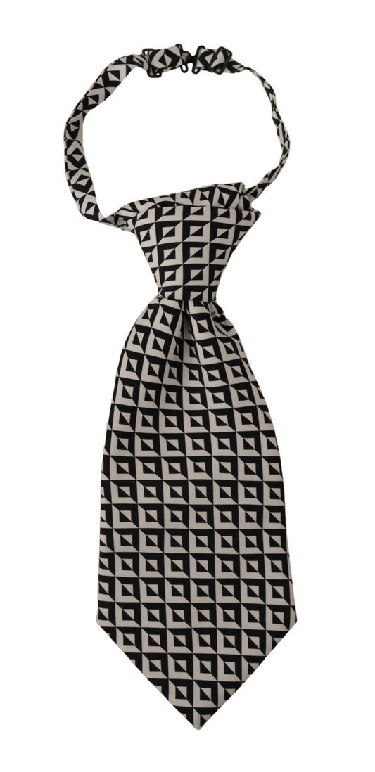 Dolce &amp; Gabbana Elegant black silk tie for the elegant gentleman