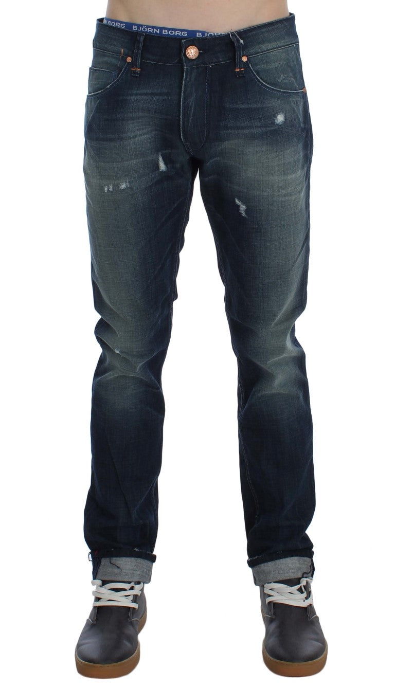 Eight Slim Fit Italian Denim Jeans