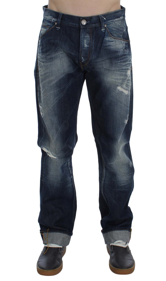 Eight Authentic Regular Fit Blue Wash Jeans