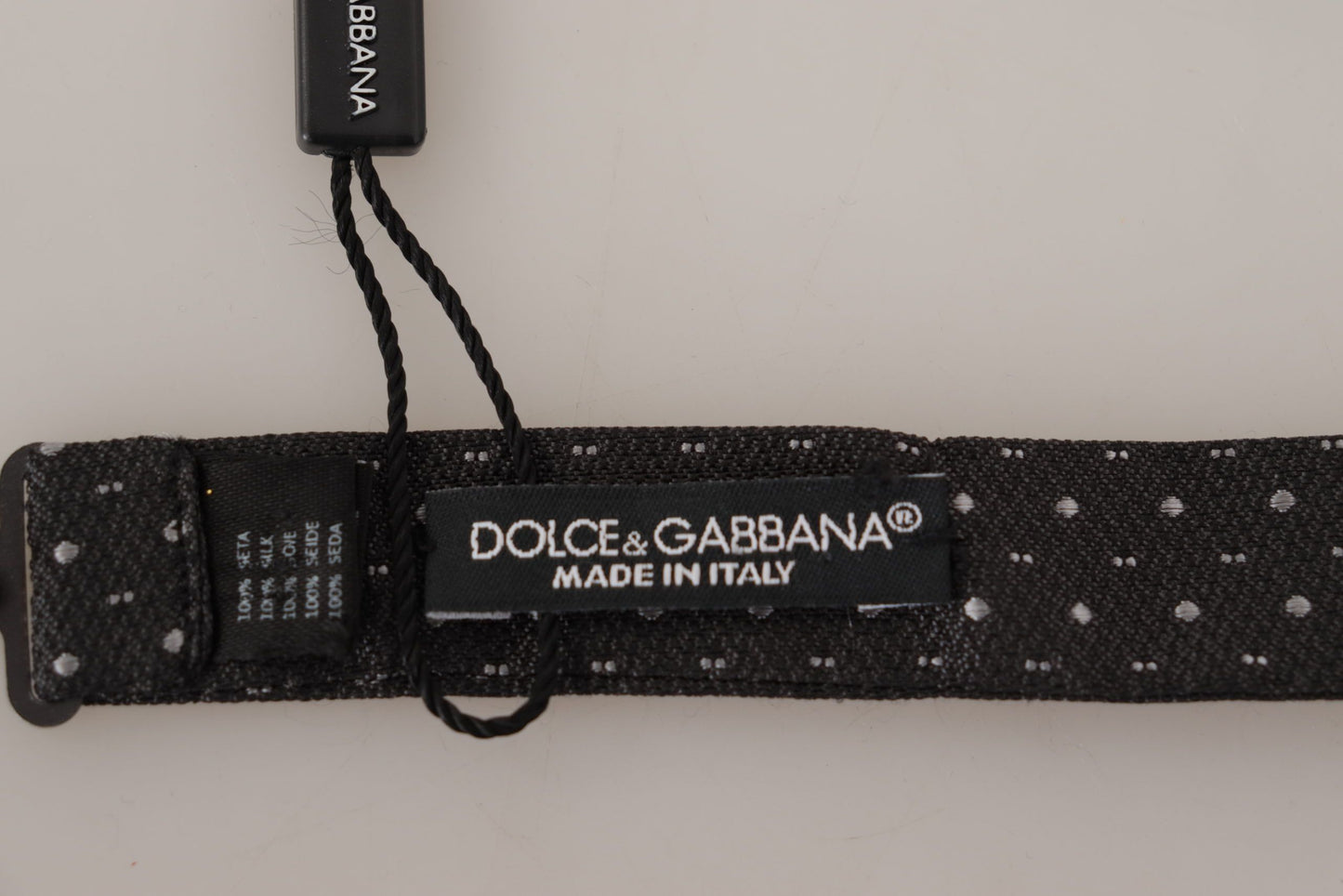 Dolce &amp; Gabbana Elegant Polka Dot silkkirusetti