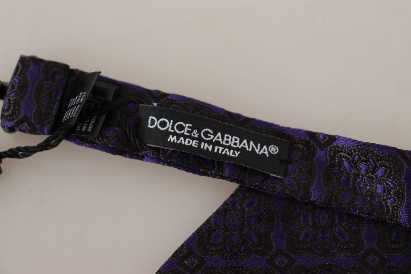 Dolce &amp; Gabbana Elegant Blue geometrinen silkkirusetti