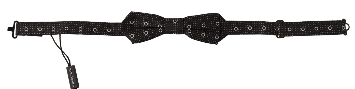 Dolce &amp; Gabbana Polka Dot silkkirusetti mustavalkoisena