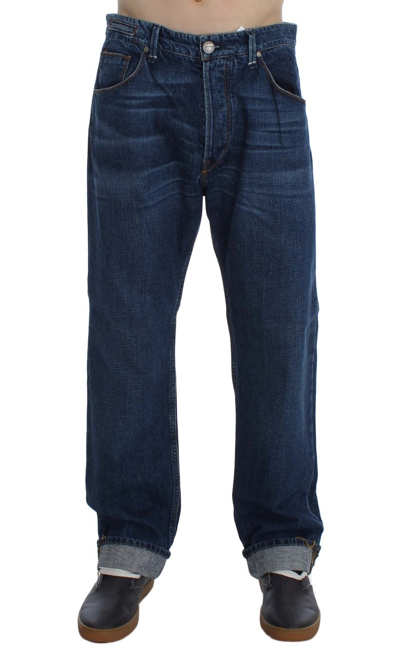 Eight Chic Baggy Loose Fit Blue Jeans for Men