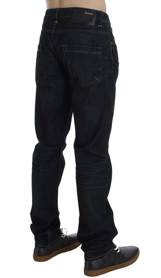 Eight Elegant Straight Fit Jeans in Dark Blue