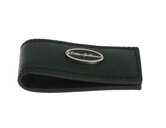 Dolce &amp; Gabbana Elegant money clip made of green leather