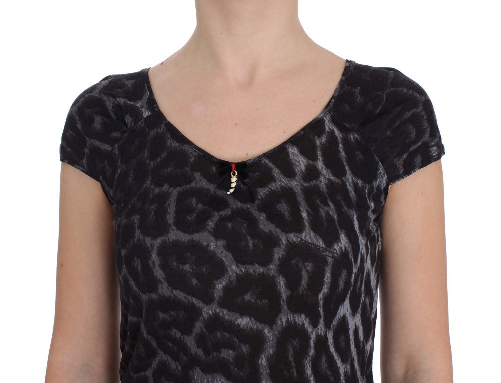 Schickes Leoparden Modal Top von Cavalli