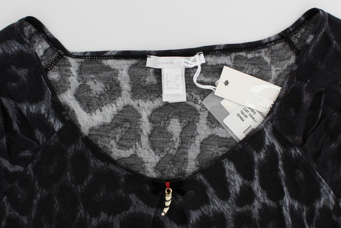 Schickes Leoparden Modal Top von Cavalli