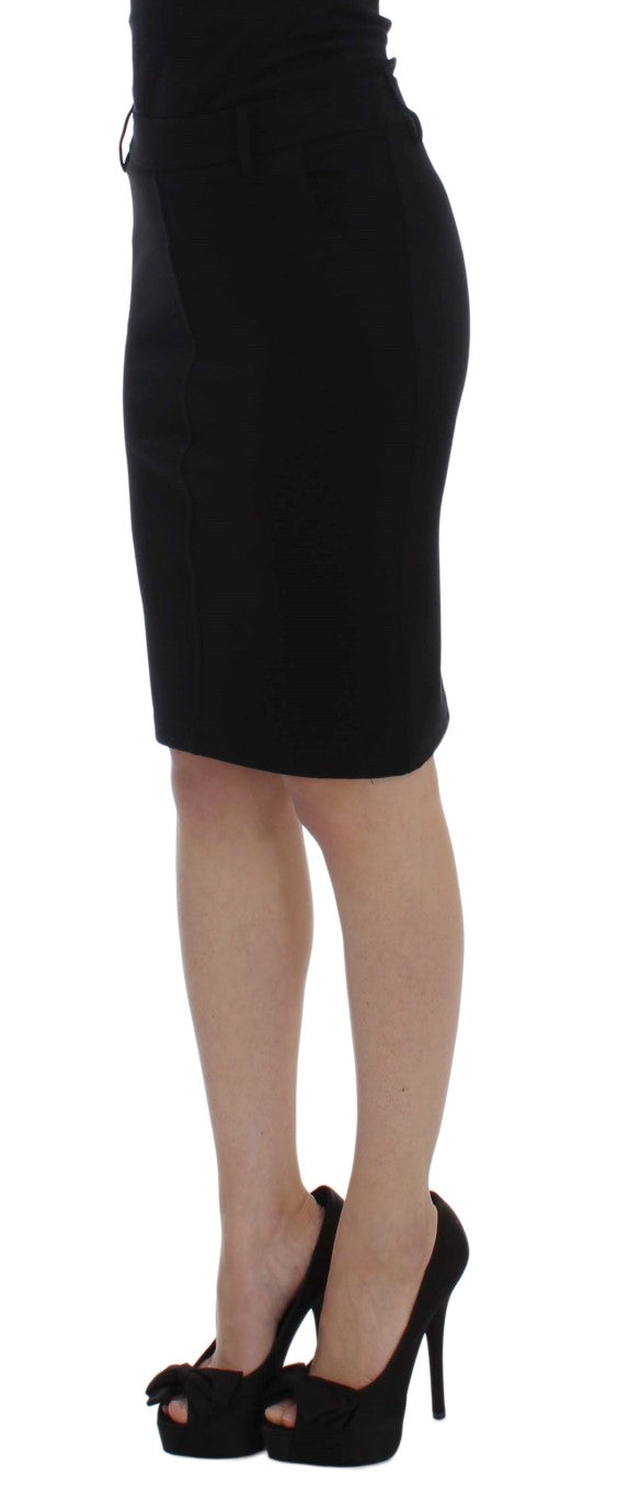 PLEIN SUD Elegant black pencil skirt for a chic look