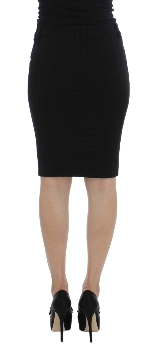 PLEIN SUD Elegant black pencil skirt for a chic look