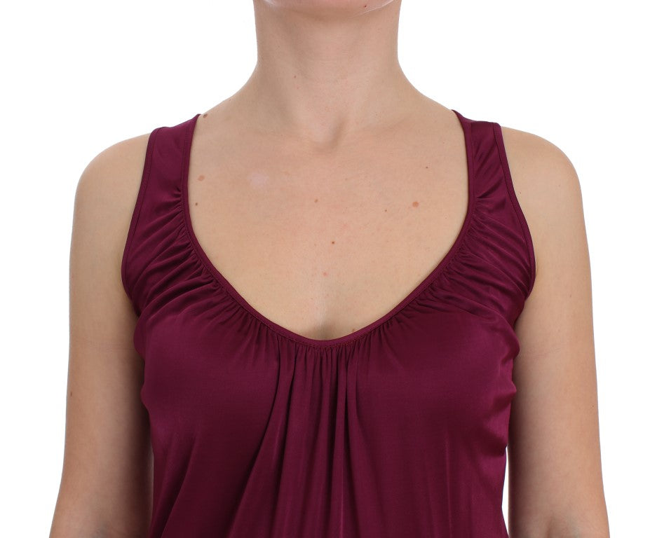 PLEIN SUD Elegante lila Rayon Cami Bluse