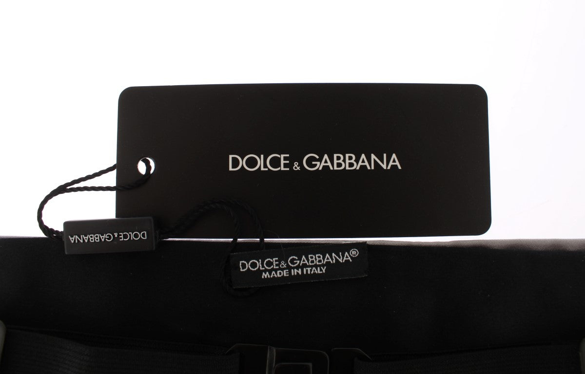 Dolce & Gabbana Eleganter Kummerbund aus Silberseide