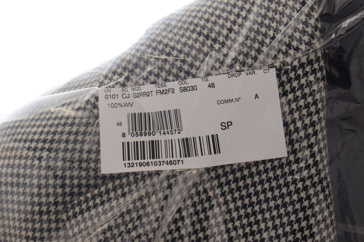 Dolce &amp; Gabbana Elegant Gray Checked Wool Blazer
