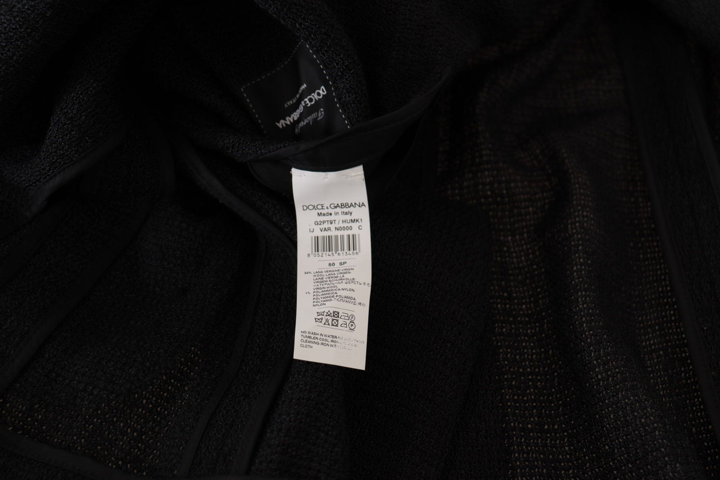 Dolce &amp; Gabbana Tyylikäs yksirivinen villableiseri