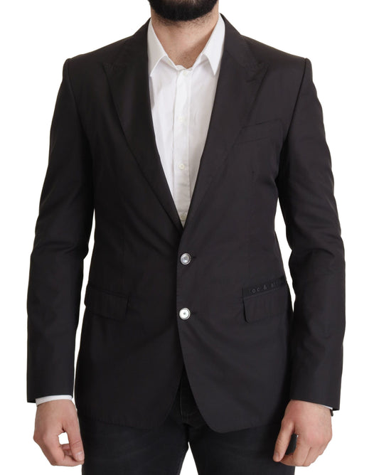 Dolce &amp; Gabbana Elegant Taormina Blazer in Black Cotton