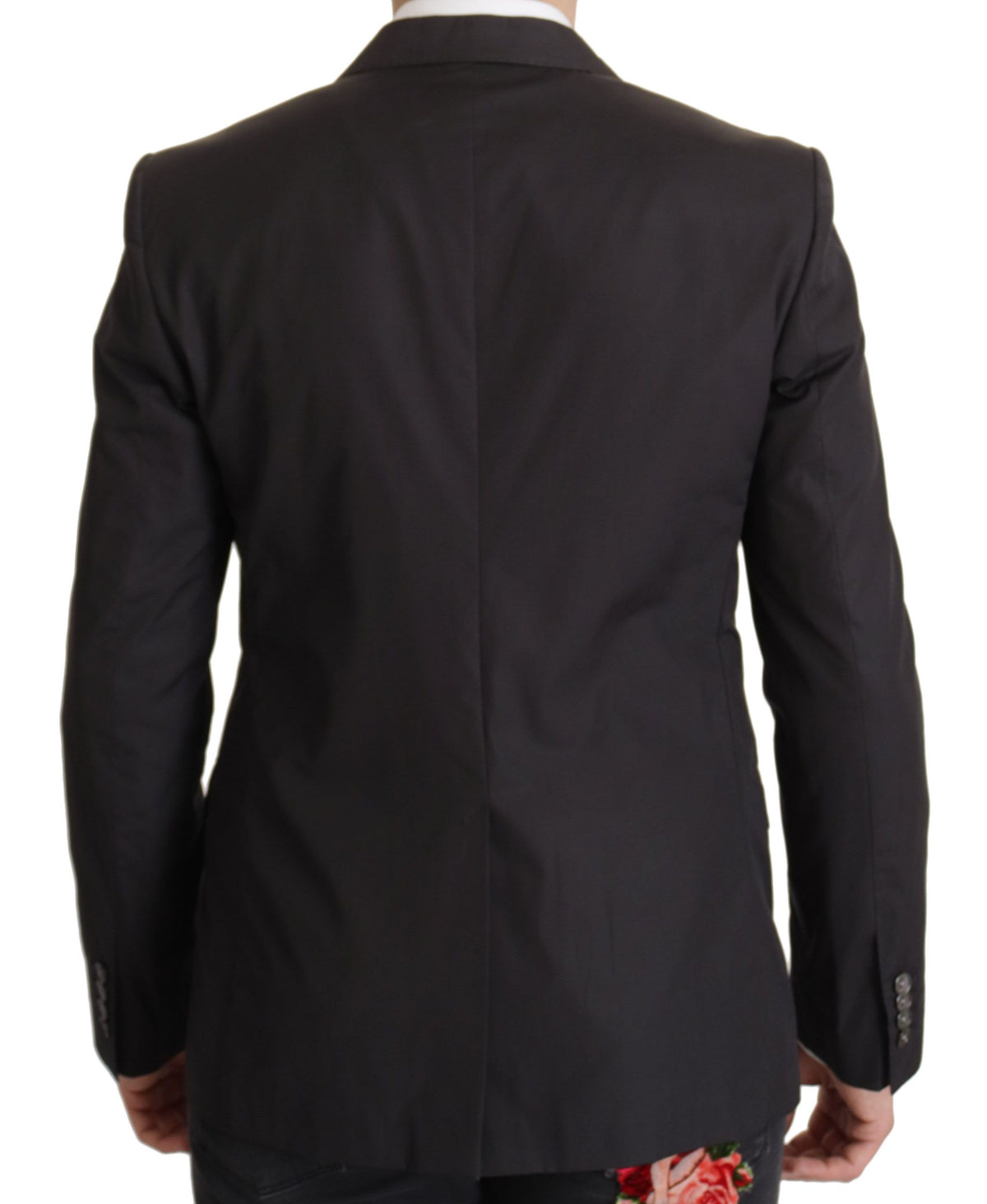 Dolce &amp; Gabbana Elegant Taormina Blazer mustaa puuvillaa