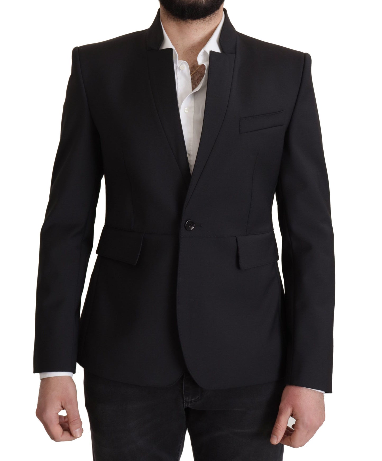 Dolce & Gabbana Eleganter einreihiger Blazer aus Wolle