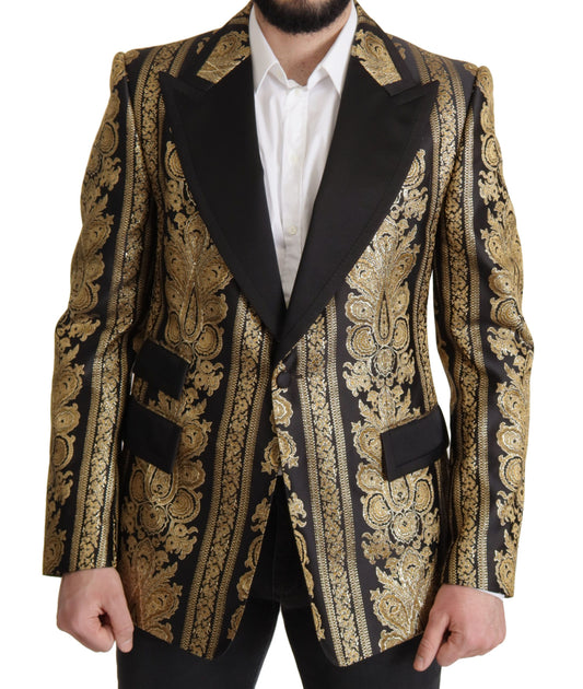 Dolce &amp; Gabbana Elegant single-breasted jacquard blazer