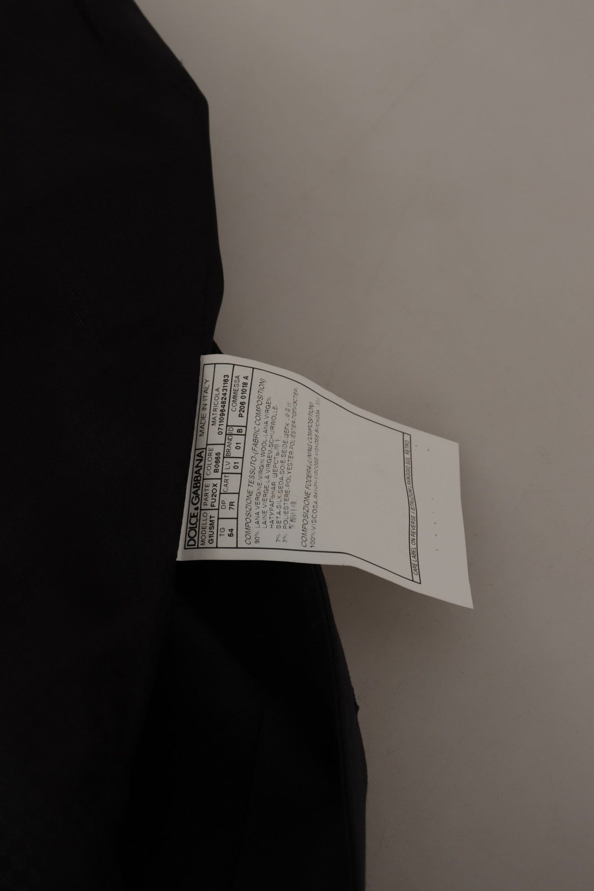 Dolce &amp; Gabbana Elegant dark blue martini blazer in two parts