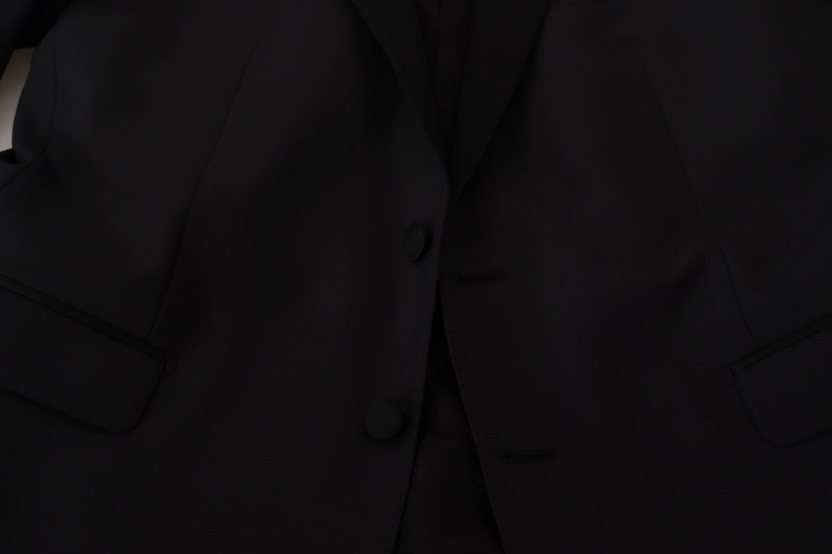 Dolce &amp; Gabbana Elegant dark blue martini blazer in two parts
