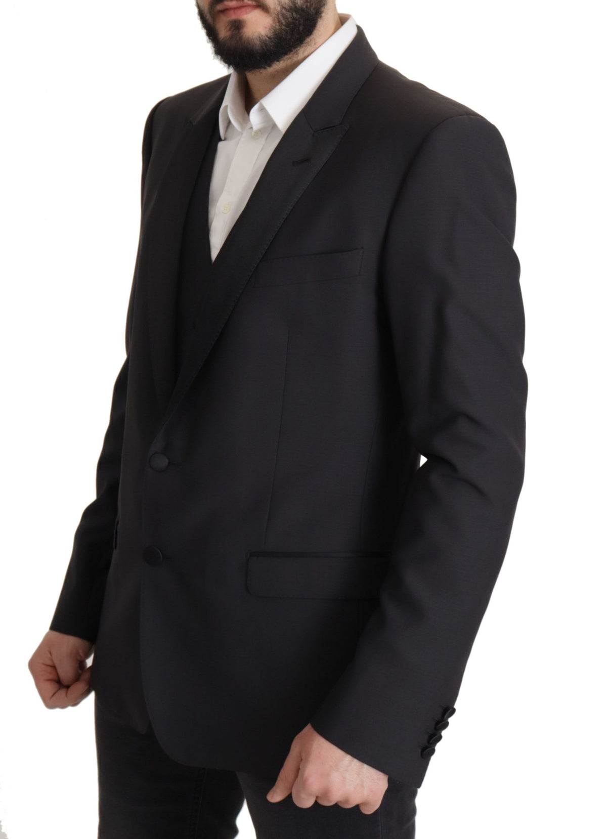 Dolce &amp; Gabbana Elegant dark blue martini blazer in two parts