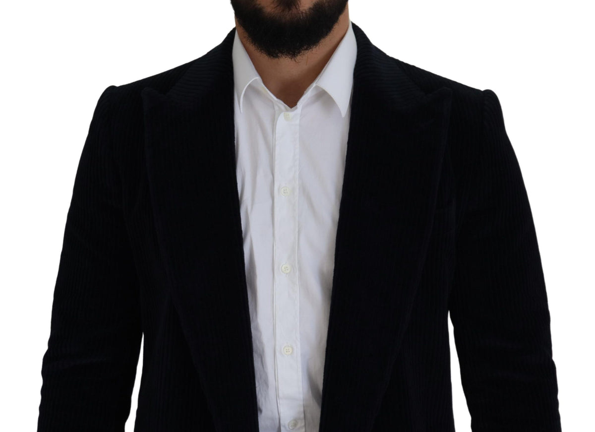 Dolce &amp; Gabbana Elegant black long cotton cardigan
