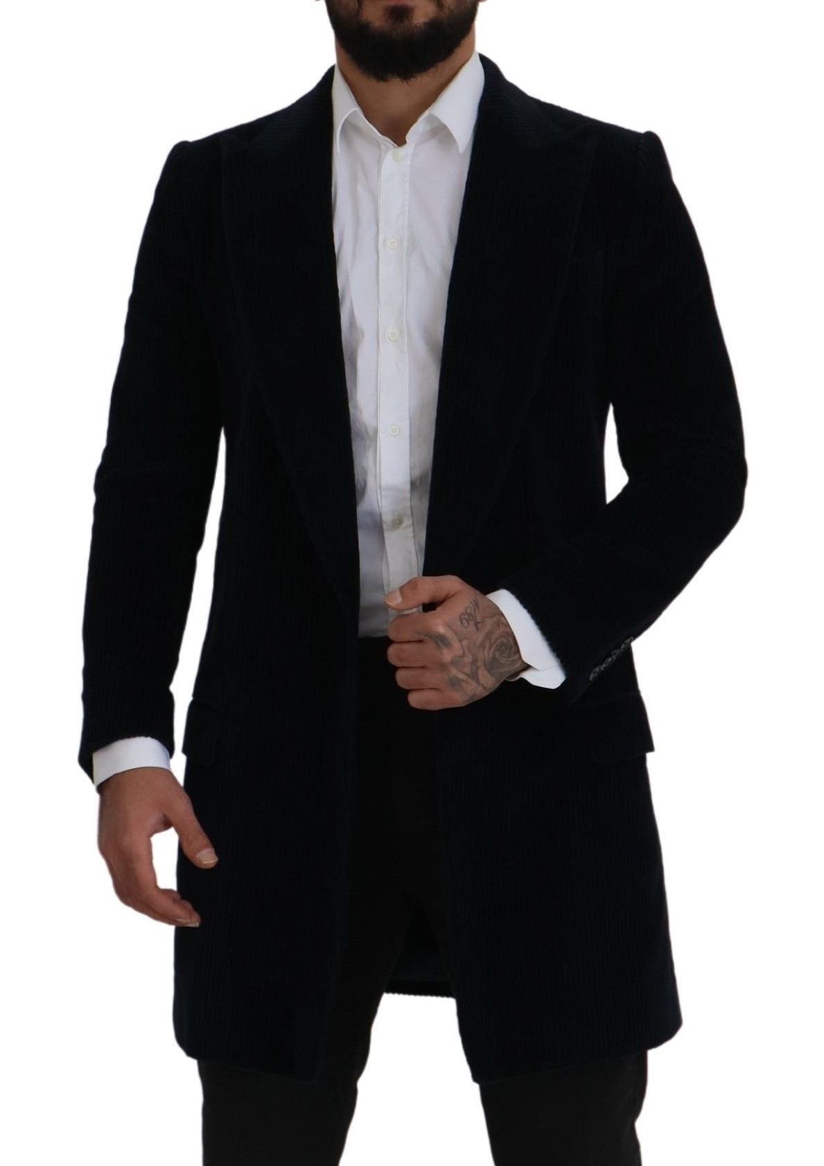 Dolce &amp; Gabbana Elegant black long cotton cardigan