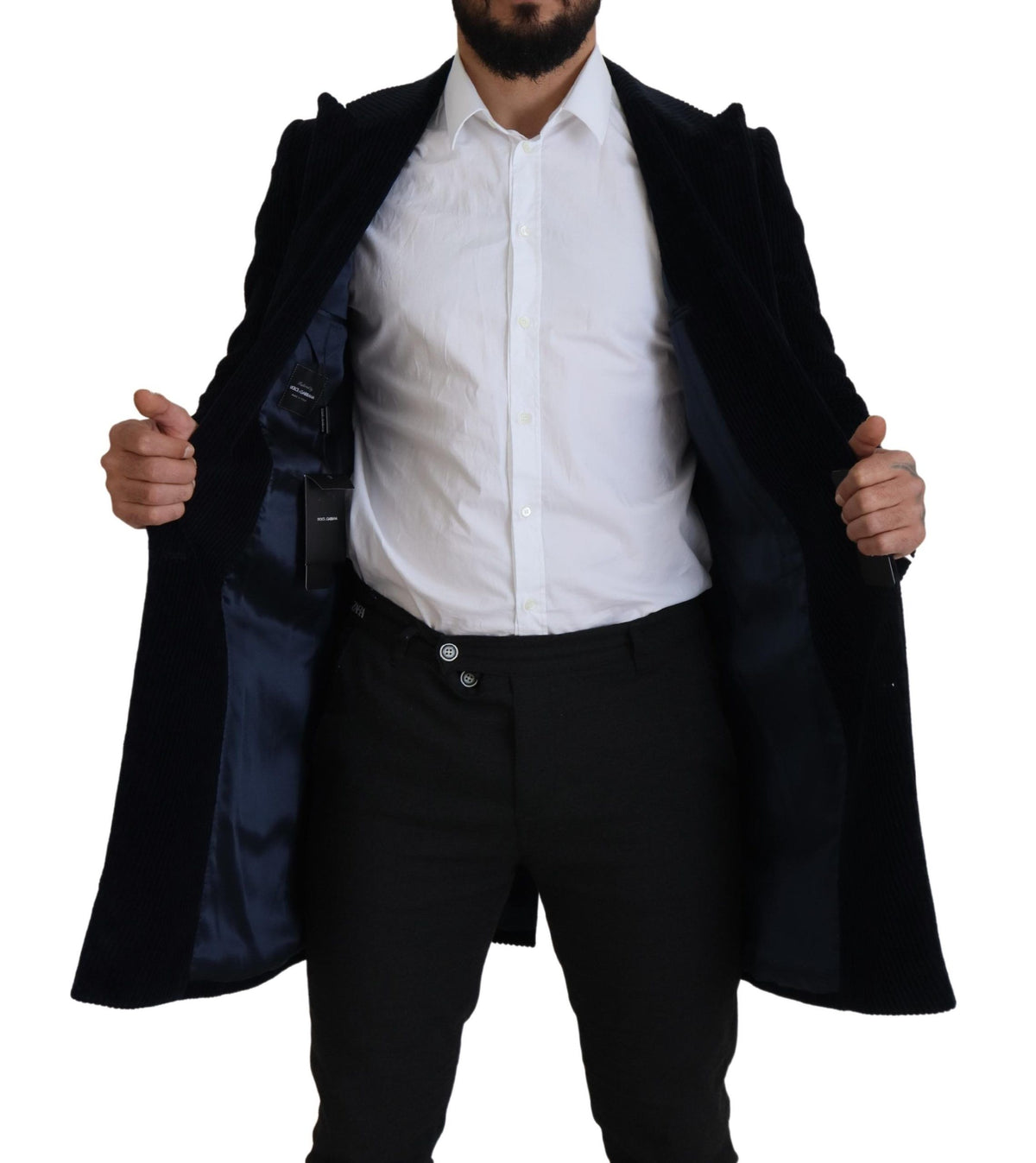 Dolce &amp; Gabbana Elegant black long cotton cardigan