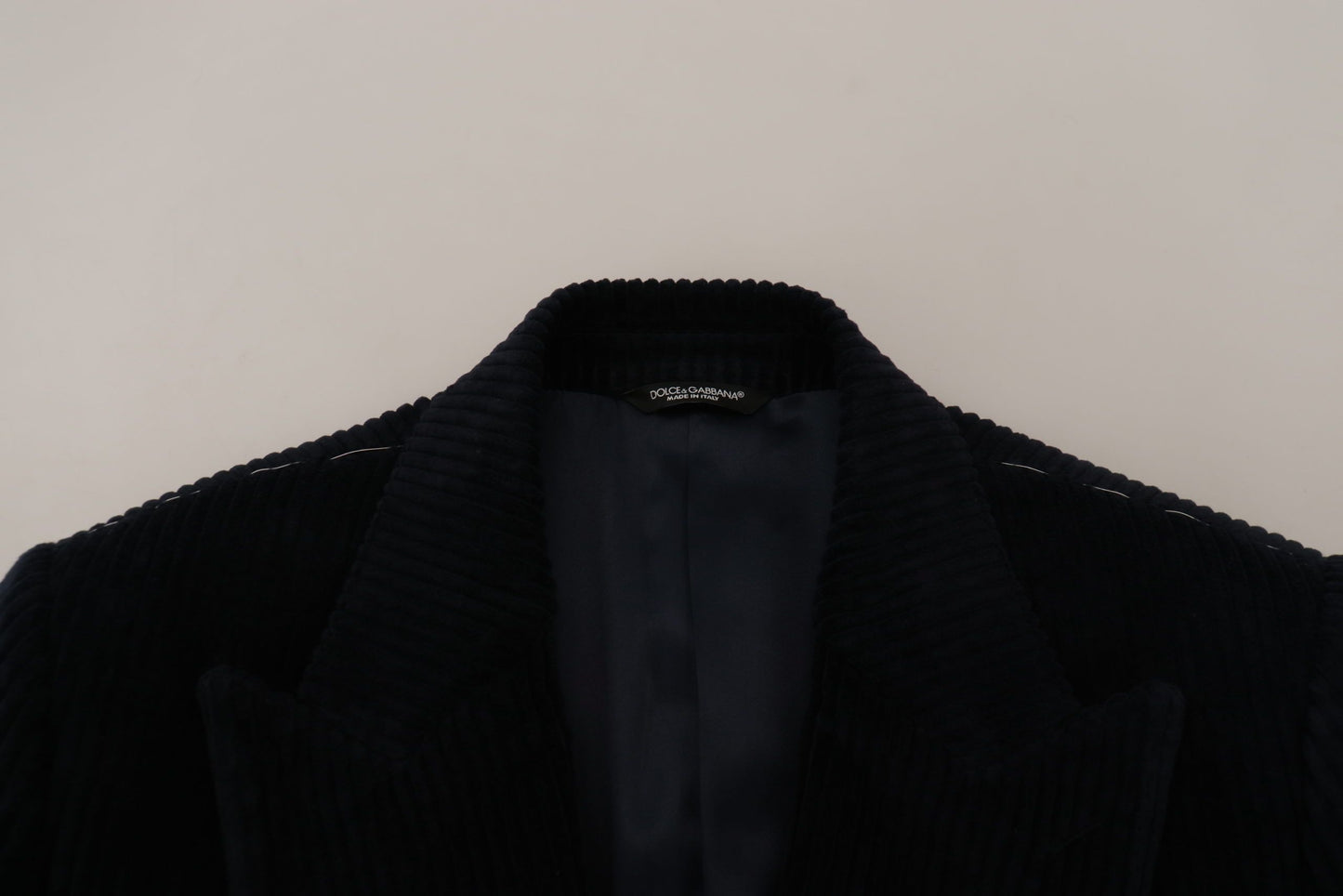 Dolce & Gabbana Elegante schwarze lange Strickjacke aus Baumwolle