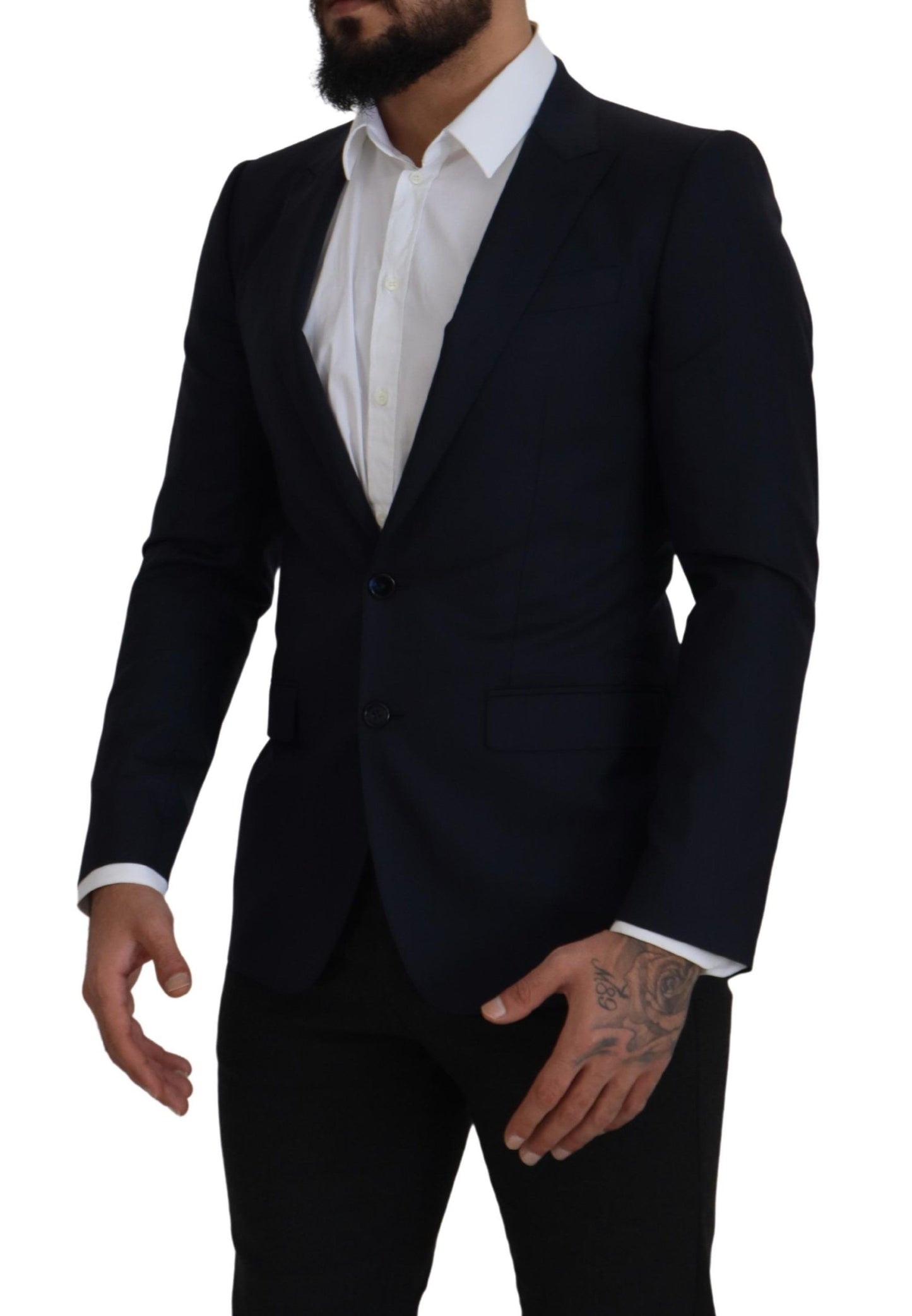 Dolce &amp; Gabbana Elegant single-breasted blazer in wool and silk