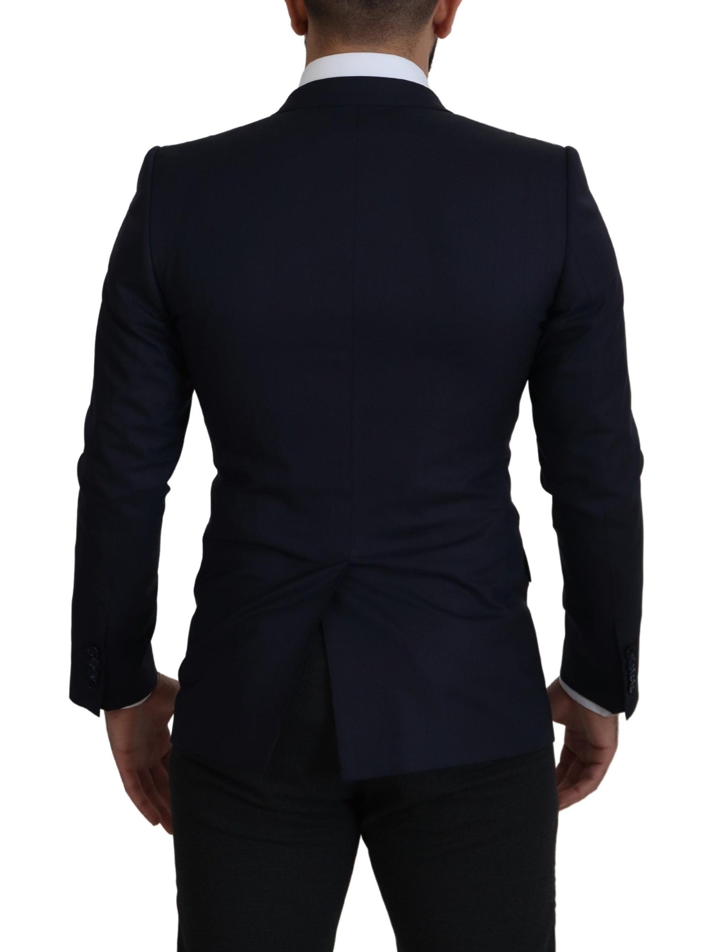 Dolce &amp; Gabbana Elegant single-breasted blazer in wool and silk