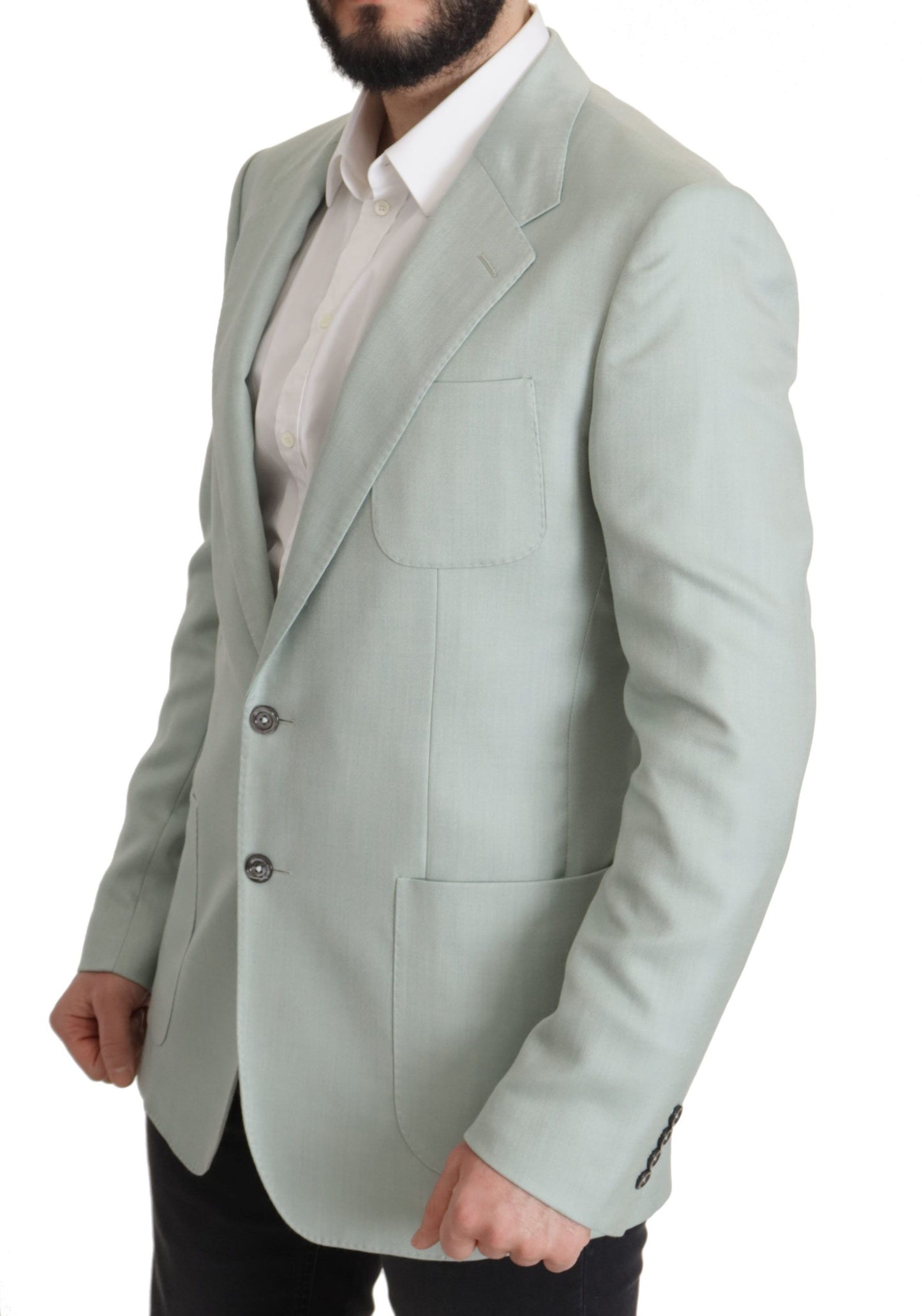 Dolce &amp; Gabbana Elegant mint green blazer made of silk and cashmere