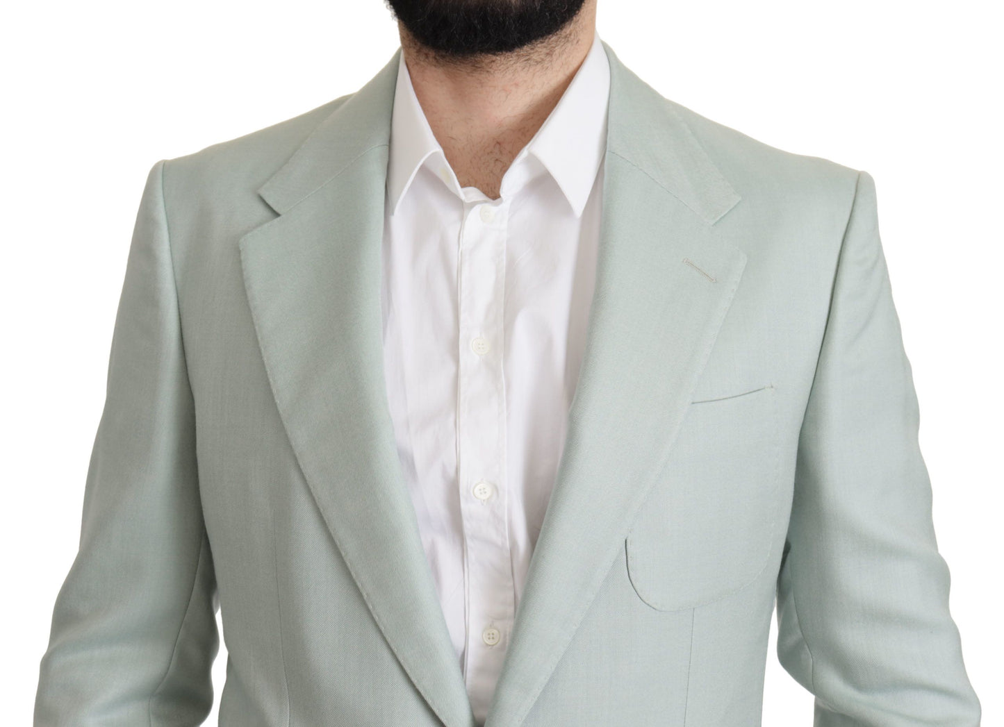 Dolce &amp; Gabbana Elegant mint green blazer made of silk and cashmere