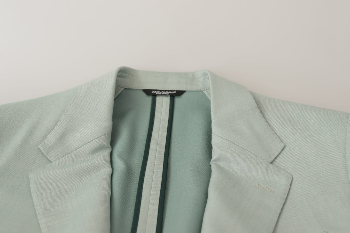 Dolce &amp; Gabbana Elegant mint green blazer made of silk and cashmere