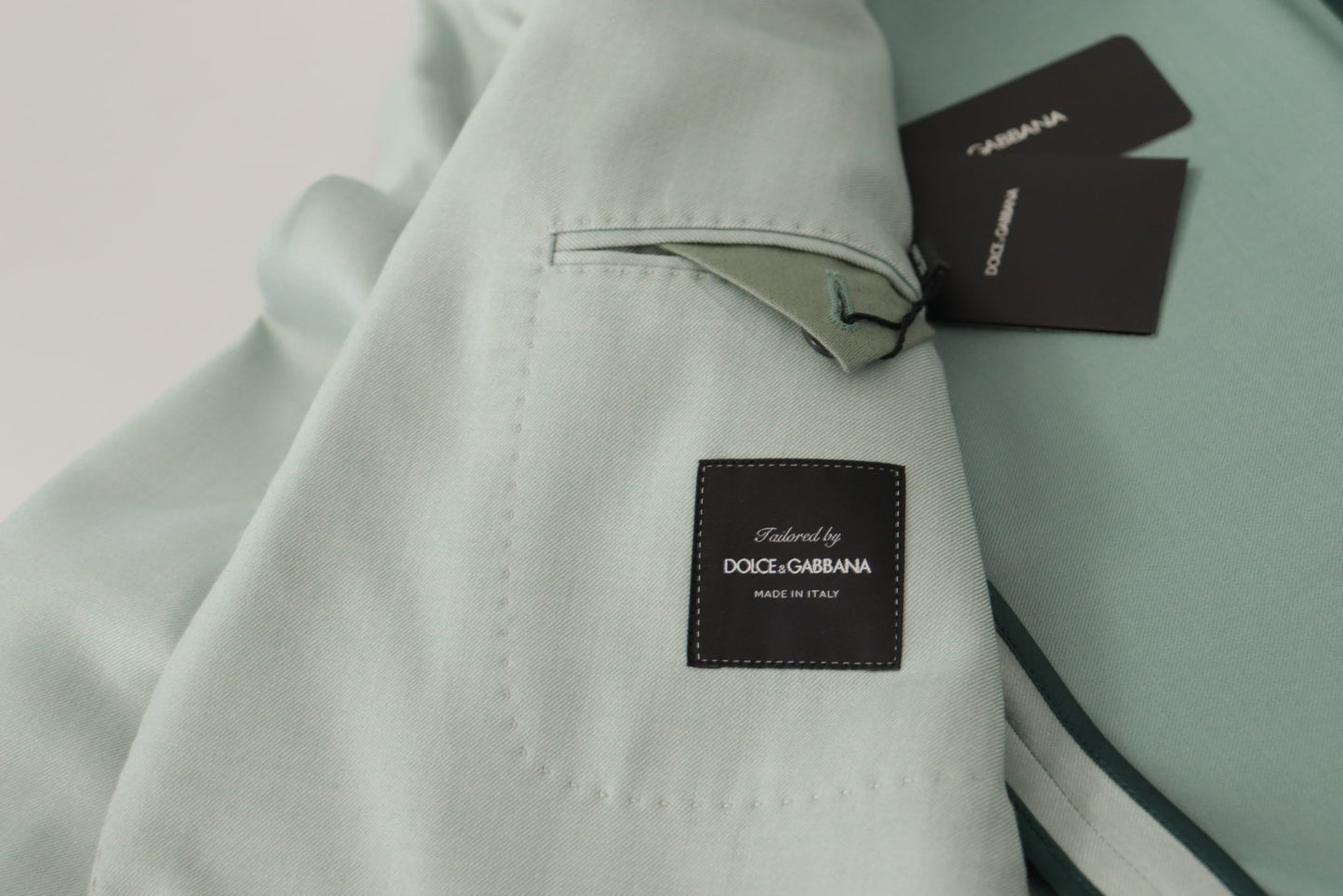 Dolce &amp; Gabbana Elegant mint green blazer made of silk and cashmere