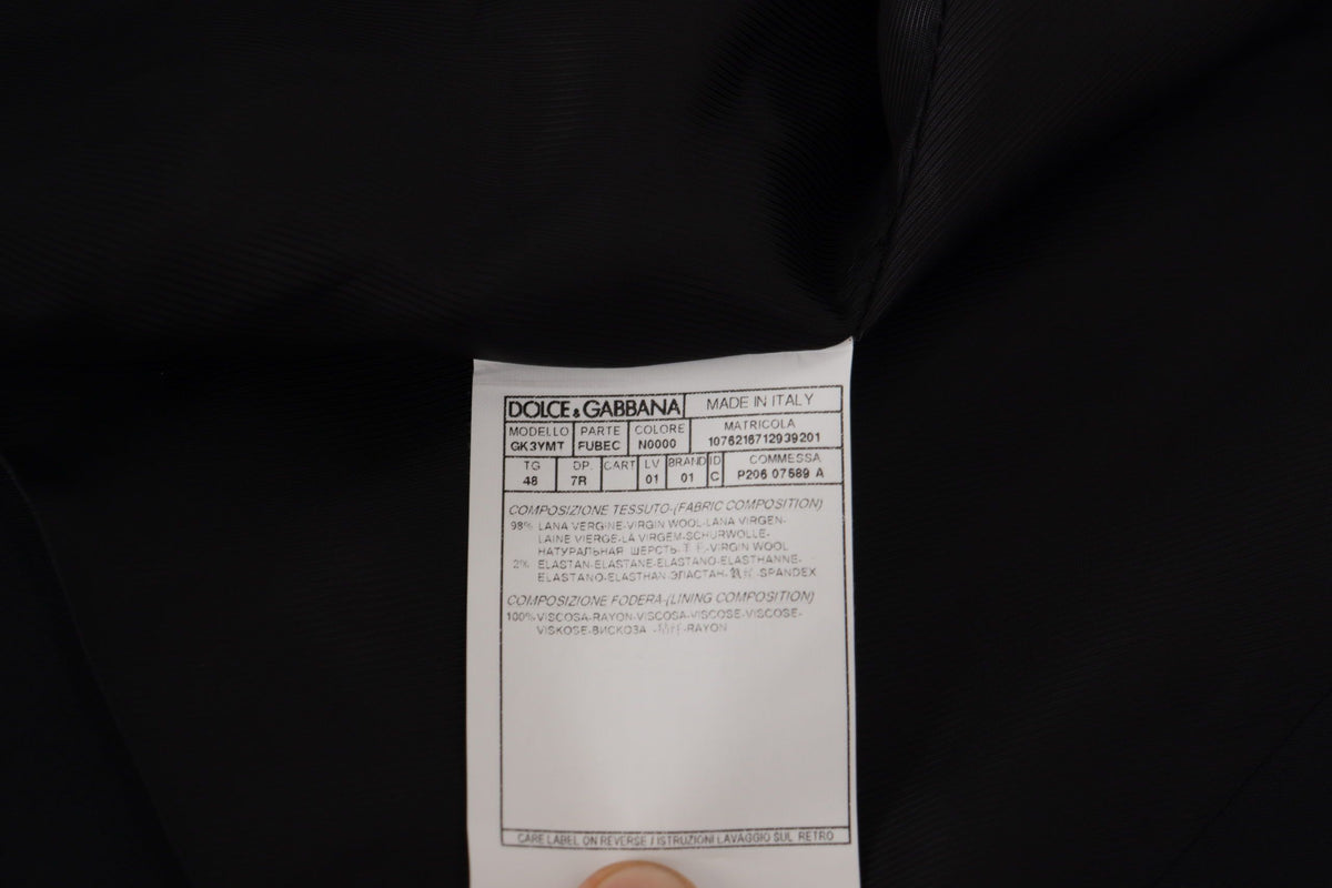 Dolce &amp; Gabbana Elegantti kokonaisuus mustasta martinibleiseristä ja liivistä