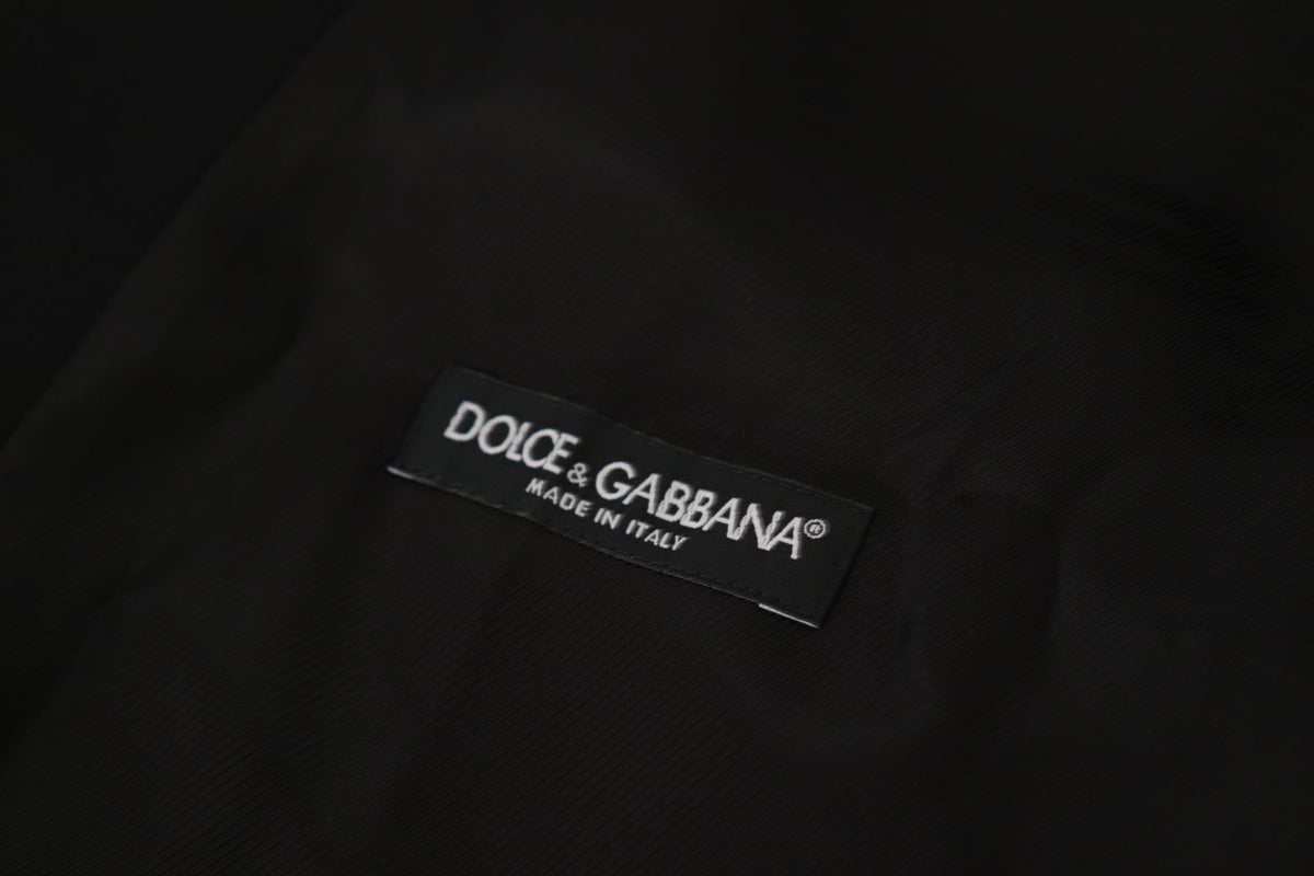 Dolce &amp; Gabbana Elegantti kokonaisuus mustasta martinibleiseristä ja liivistä