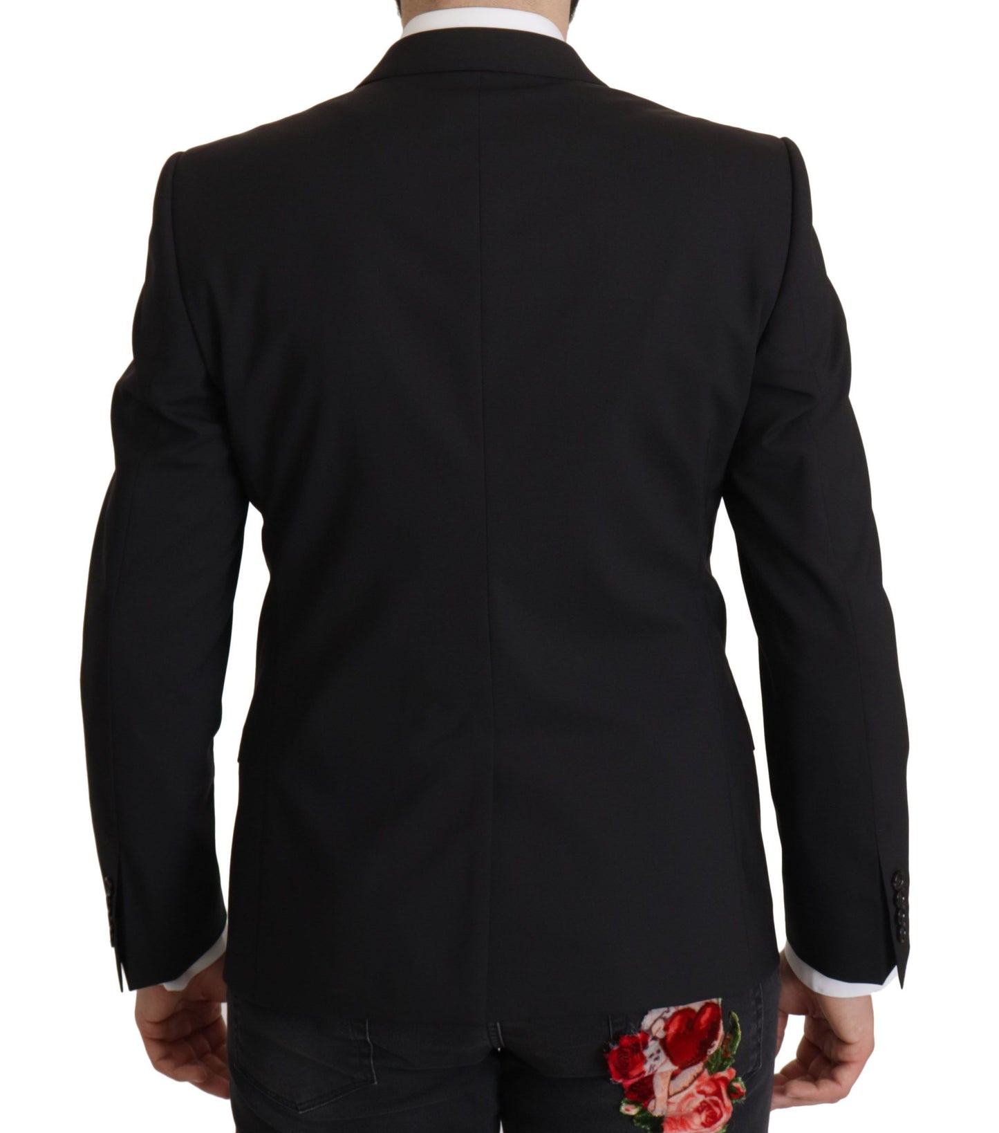 Dolce &amp; Gabbana Elegant, slim-fit black blazer jacket