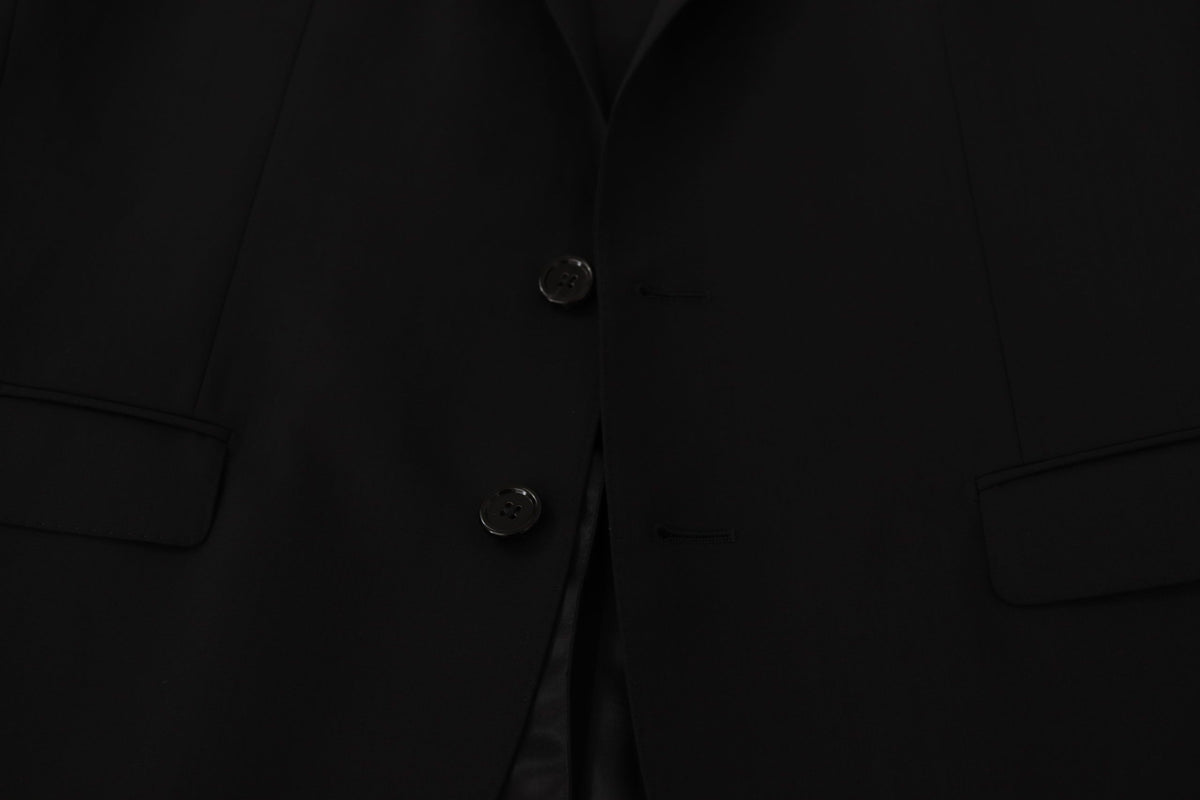 Dolce &amp; Gabbana Tyylikäs, kapea musta bleisitakki