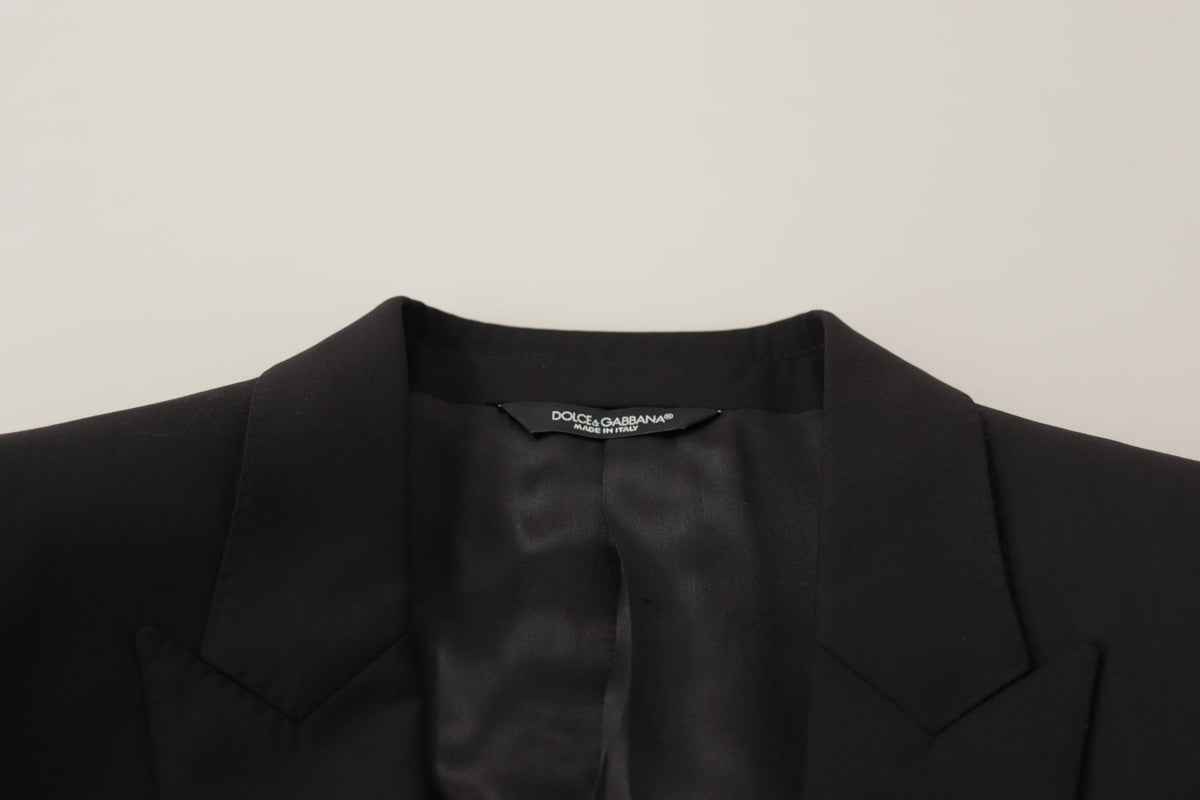 Dolce &amp; Gabbana Tyylikäs, kapea musta bleisitakki