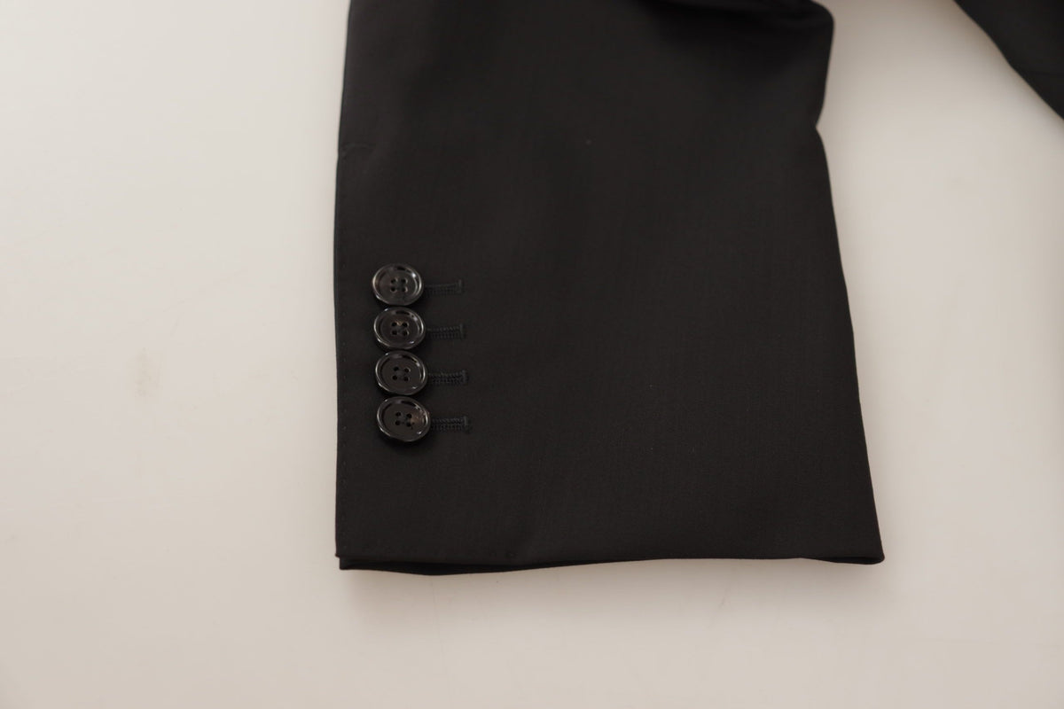 Dolce &amp; Gabbana Tyylikäs, kapea musta bleisitakki