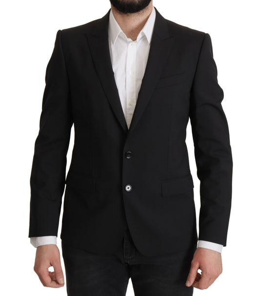 Dolce &amp; Gabbana Elegant, slim-fit black blazer jacket