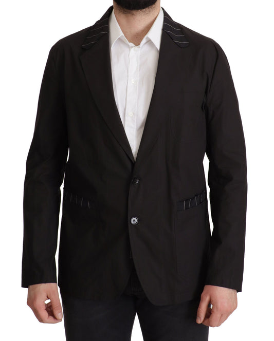 Dolce &amp; Gabbana Elegant black blazer made of cotton-wool blend