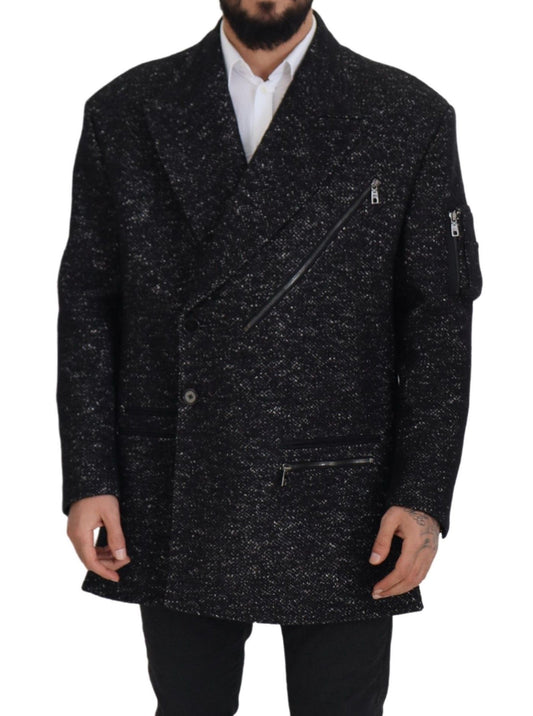 Dolce &amp; Gabbana Elegant patterned wool jacket in double-breasted