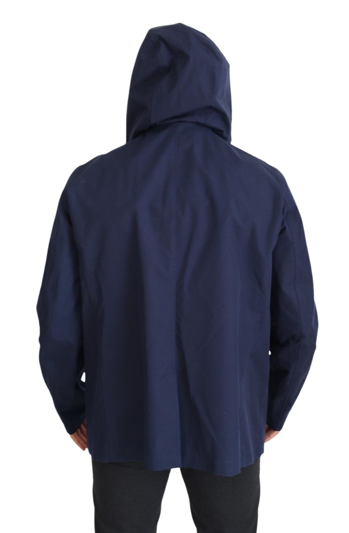 Dolce &amp; Gabbana Elegant double-breasted blue parka jacket
