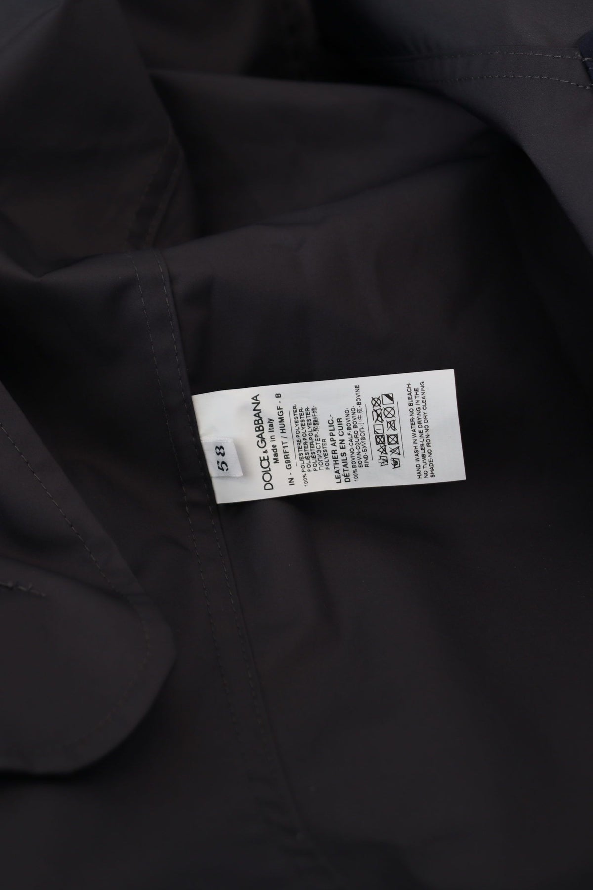 Dolce &amp; Gabbana Elegant double-breasted blue parka jacket