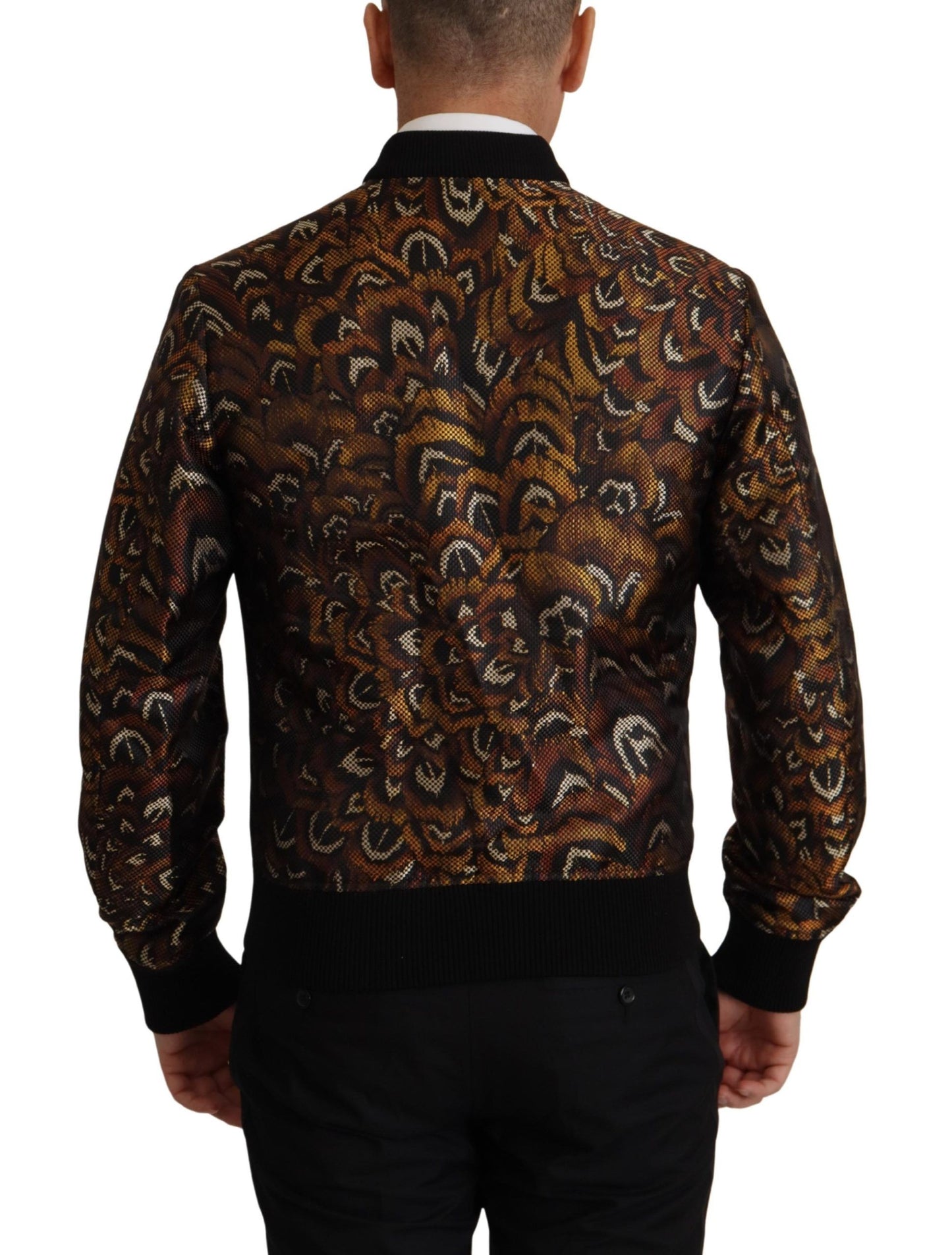 Dolce & Gabbana Elegante braune Blousonjacke